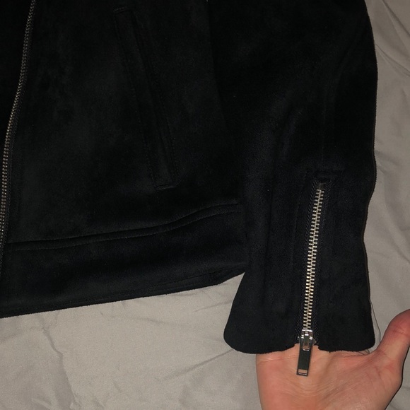 Zip Up Suede Jacket - Picture 3 of 4